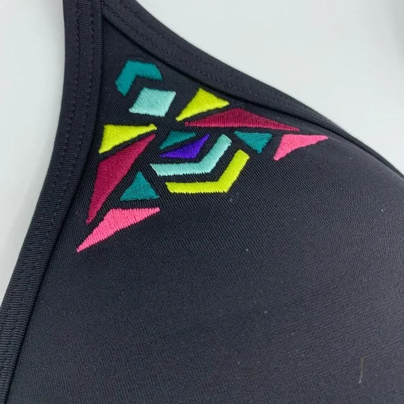 VS sexy geometric print push up diamond back string bikini top #54B - Picture 4 of 5